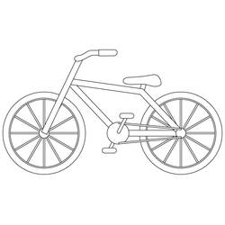 Coloriage Bicyclette / Vélo (Transport) #217329 à imprimer et colorier