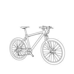 Coloriage Bicyclette / Vélo (Transport) #217330 à imprimer et colorier