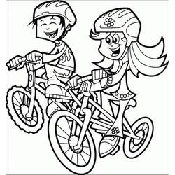 Coloriage Bicyclette / Vélo (Transport) #217337 à imprimer et colorier