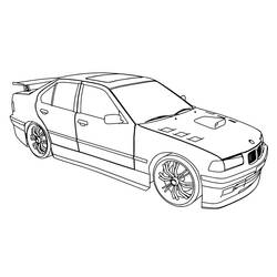 Dessin à colorier: BMW (Transport) #204393 - Coloriages à Imprimer Gratuits