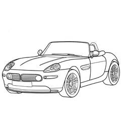 Dessin à colorier: BMW (Transport) #204435 - Coloriages à Imprimer Gratuits