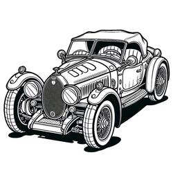 Coloriage Bugatti (Transport) #218678 à imprimer et colorier