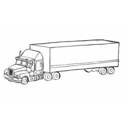Dessin à colorier: Camion (Transport) #135550 - Coloriages à imprimer