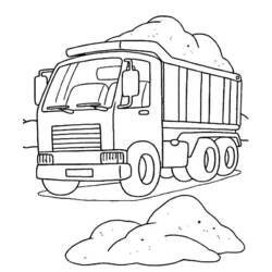 Dessin à colorier: Camion (Transport) #135565 - Coloriages à Imprimer Gratuits