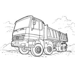 Dessin à colorier: Camion (Transport) #135580 - Coloriages à Imprimer Gratuits