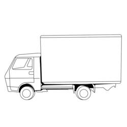 Dessin à colorier: Camion (Transport) #135593 - Coloriages à Imprimer