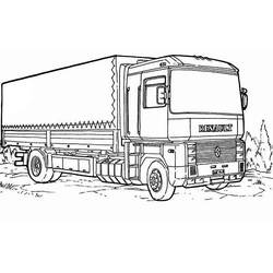 Dessin à colorier: Camion (Transport) #135640 - Coloriages à Imprimer