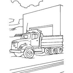 Dessin à colorier: Camion (Transport) #135679 - Coloriages à Imprimer Gratuits