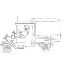 Dessin à colorier: Camion (Transport) #135685 - Coloriages à Imprimer Gratuits