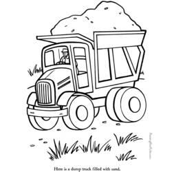 Dessin à colorier: Camion (Transport) #135725 - Coloriages à Imprimer Gratuits