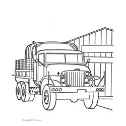 Dessin à colorier: Camion (Transport) #135737 - Coloriages à Imprimer Gratuits