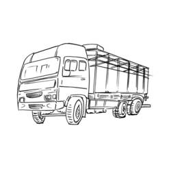 Dessin à colorier: Camion (Transport) #135755 - Coloriages à Imprimer Gratuits
