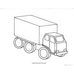 Dessin à colorier: Camion (Transport) #135761 - Coloriages à Imprimer Gratuits