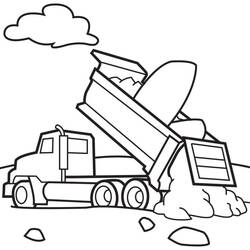 Dessin Camion (Transport) #180647 à colorier pour petits et grands