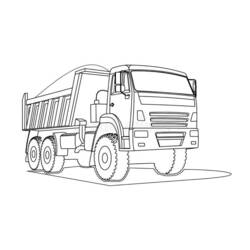 Coloriage Camion (Transport) #180649 à imprimer et colorier