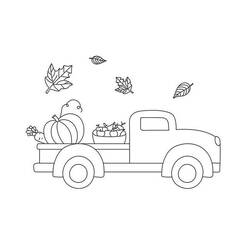 Coloriage Camion (Transport) #180655 à imprimer et colorier