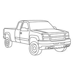 Coloriage Camion (Transport) #180657 à imprimer et colorier