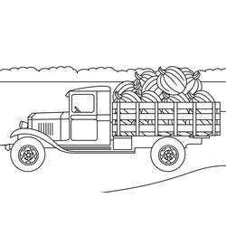 Coloriage Camion (Transport) #180659 à imprimer et colorier