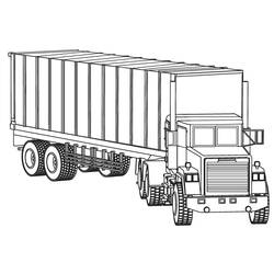 Coloriage Camion (Transport) #180675 à imprimer et colorier