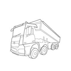 Coloriage Camion (Transport) #180677 à imprimer et colorier