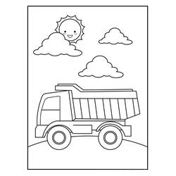 Dessin Camion (Transport) #180678 à colorier pour petits et grands