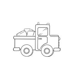 Coloriage Camion (Transport) #180679 à imprimer et colorier