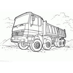 Coloriage Camion (Transport) #180680 à imprimer et colorier