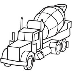 Coloriage Camion (Transport) #180683 à imprimer et colorier