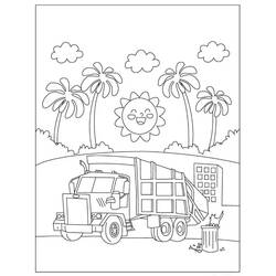 Coloriage Camion (Transport) #180686 à imprimer et colorier