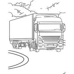Coloriage Camion (Transport) #180690 à imprimer et colorier
