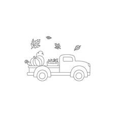 Coloriage Camion (Transport) #180693 à imprimer et colorier