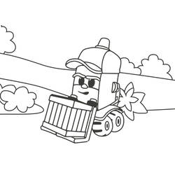 Coloriage Camion (Transport) #180696 à imprimer et colorier