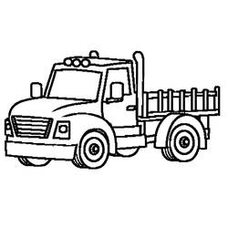 Coloriage Camion (Transport) #216068 à imprimer et colorier