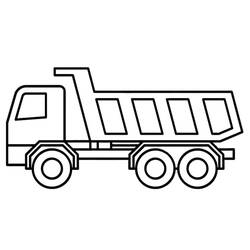 Coloriage Camion (Transport) #216073 à imprimer et colorier