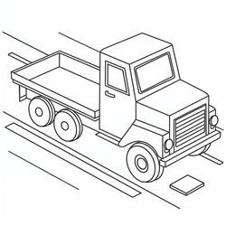 Coloriage Camion (Transport) #216080 à imprimer et colorier