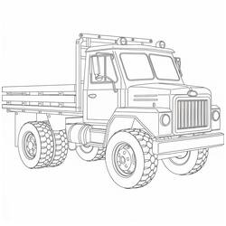 Coloriage Camion (Transport) #216083 à imprimer et colorier