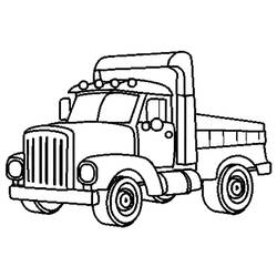 Coloriage Camion (Transport) #216089 à imprimer et colorier