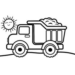 Dessin à colorier: Camion Benne (Transport) #202004 - Coloriages à Imprimer Gratuits