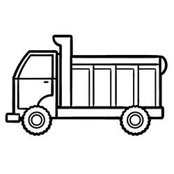 Dessin à colorier: Camion Benne (Transport) #202006 - Coloriages à Imprimer Gratuits
