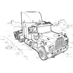 Dessin à colorier: Camion Monstre (Transport) #141292 - Coloriages à Imprimer Gratuits
