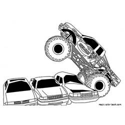 Dessin à colorier: Camion Monstre (Transport) #141300 - Coloriages à Imprimer Gratuits
