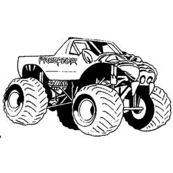 Dessin à colorier: Camion Monstre (Transport) #141312 - Coloriages à Imprimer Gratuits