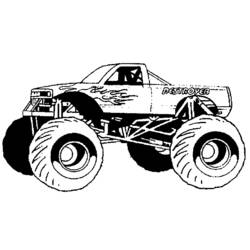 Dessin à colorier: Camion Monstre (Transport) #141313 - Coloriages à Imprimer Gratuits