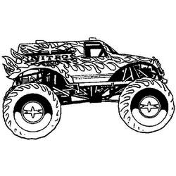 Dessin à colorier: Camion Monstre (Transport) #141342 - Coloriages à Imprimer Gratuits