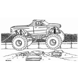 Dessin à colorier: Camion Monstre (Transport) #141368 - Coloriages à Imprimer Gratuits