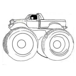 Dessin à colorier: Camion Monstre (Transport) #141418 - Coloriages à Imprimer Gratuits