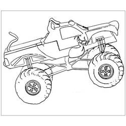 Coloriage Camion Monstre (Transport) #174845 à imprimer et colorier