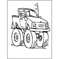 Coloriage Camion Monstre (Transport) #174847 à imprimer et colorier