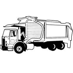 Dessin à colorier: Camion Poubelle (Transport) #202052 - Coloriages à Imprimer Gratuits