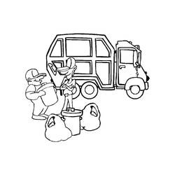 Dessin à colorier: Camion Poubelle (Transport) #202060 - Coloriages à Imprimer Gratuits